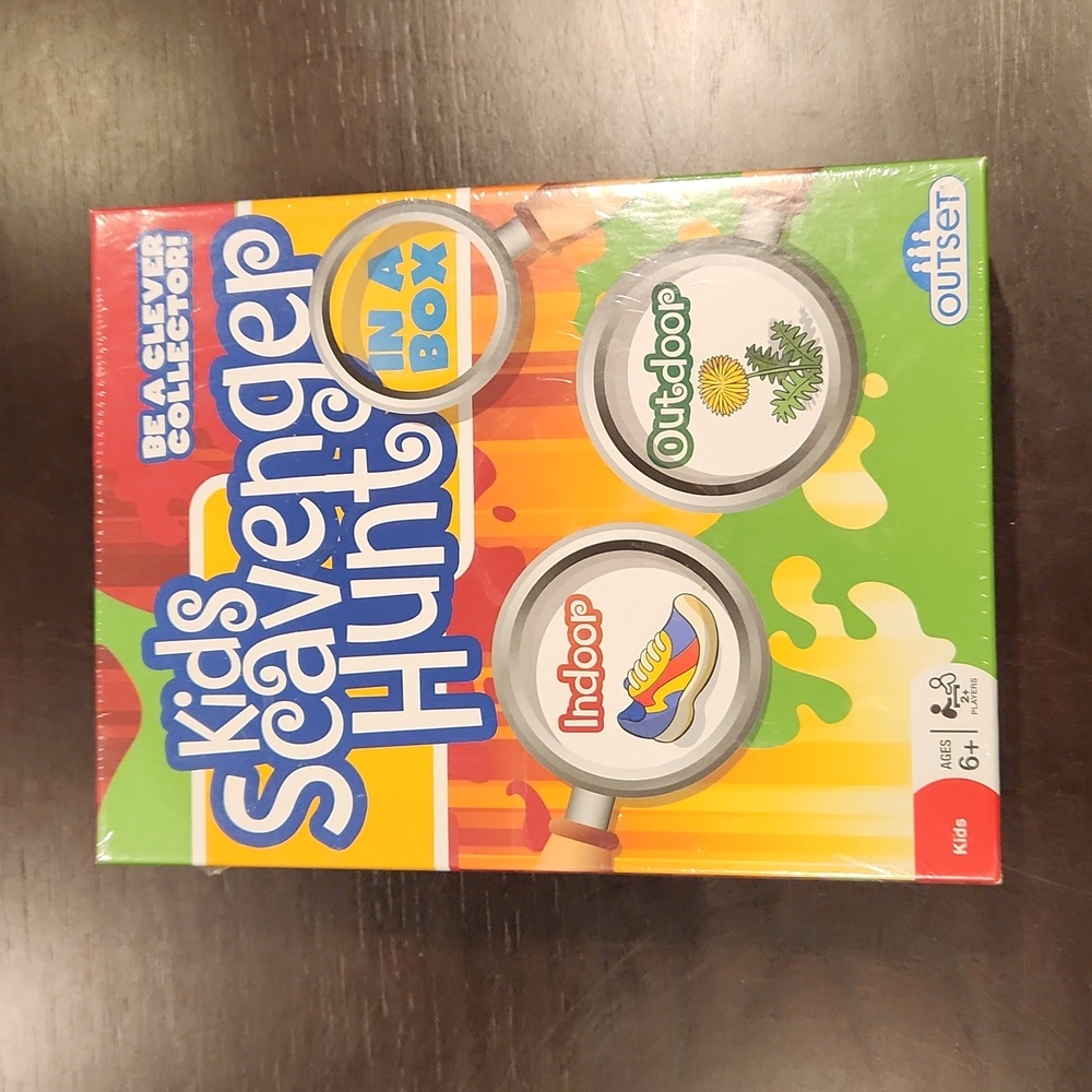 Kids Scavenger Hunt, active play game for indoors or outdoors